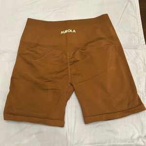 Women's Brown Aurola Athletic Shorts